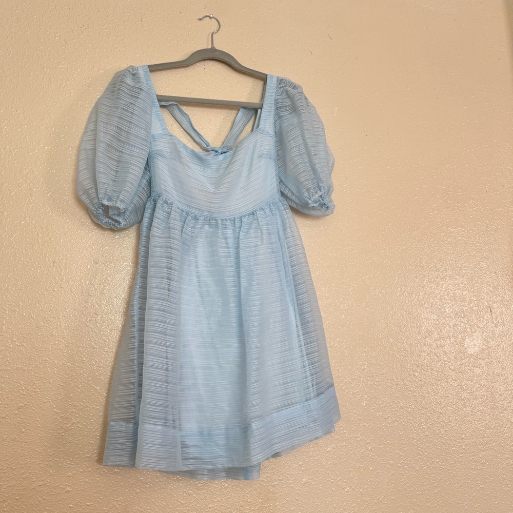 BHLDN x Free People Alaine Puff Sleeve Organza Dress - Picture 7 of 9